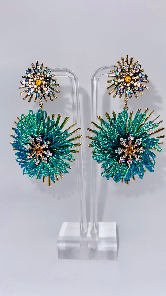 ZenNia Flower Drop Earrings