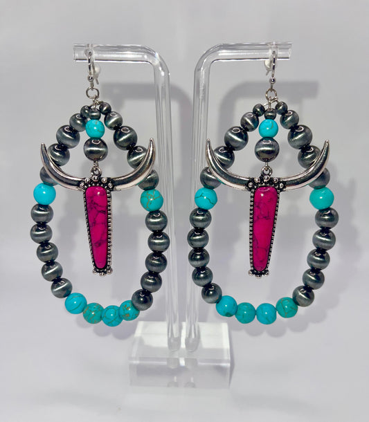 This Ain’t Texas Beaded Drop Earrings