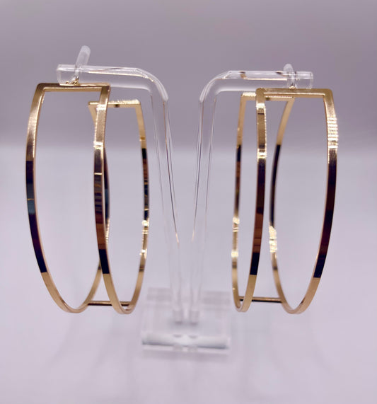 Going in Circles Cuff Hoop Earrings