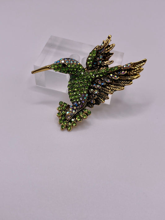Queen Brooch - Hummingbird