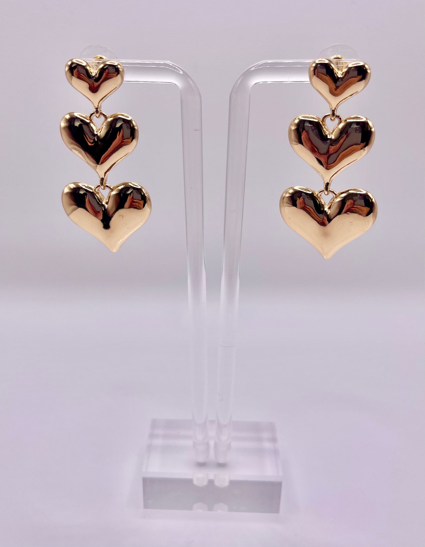 Heart of Gold Drop Earrings