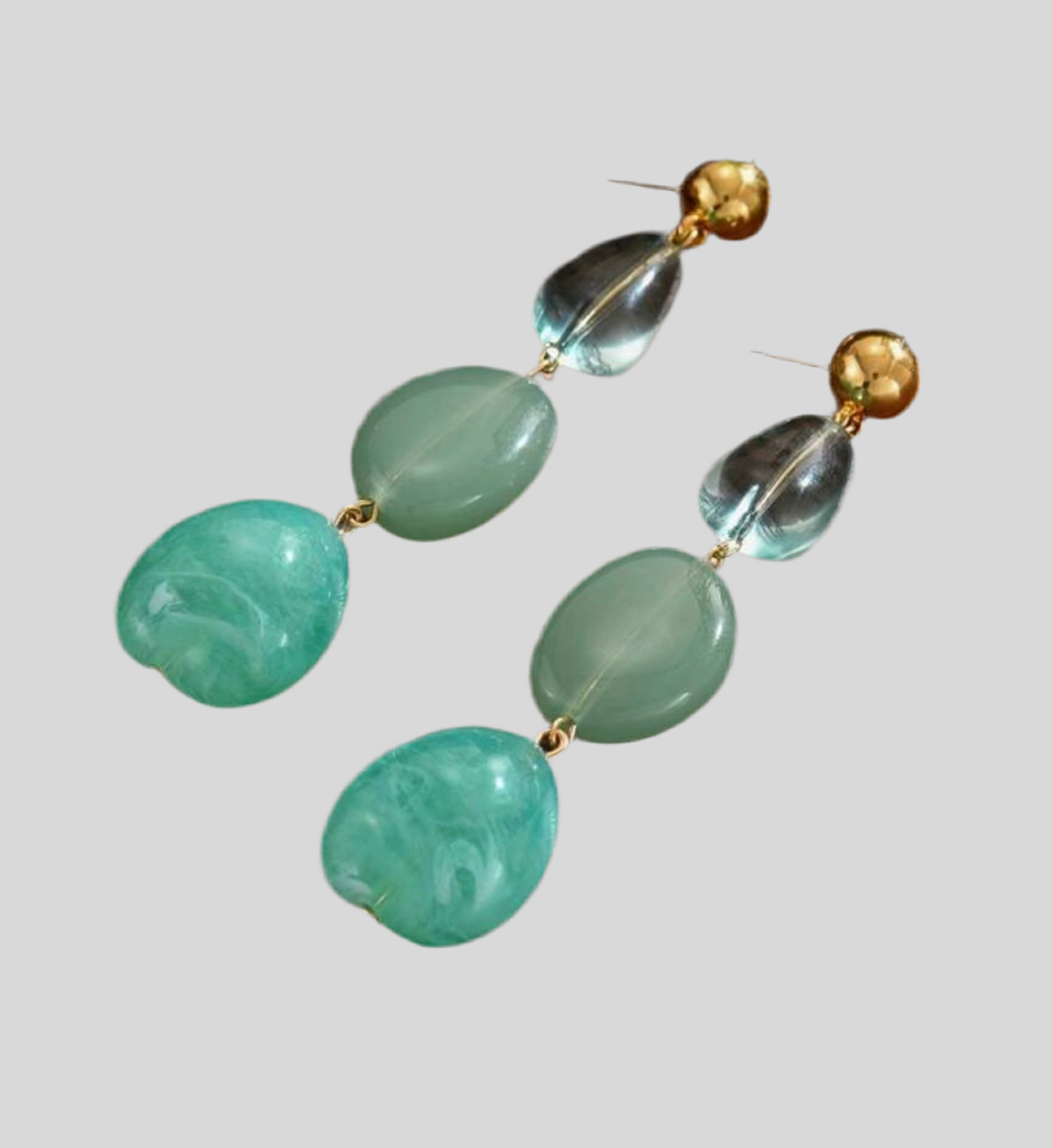 Teal Me You Love Me Drop Earrings