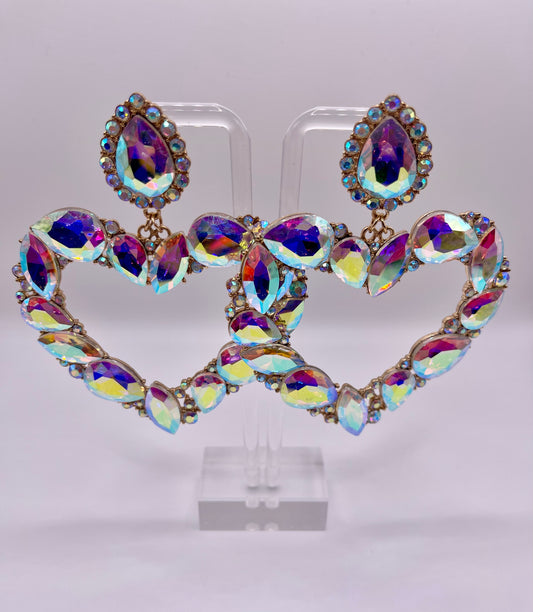 LUXE XOXO Heart Drop Earrings