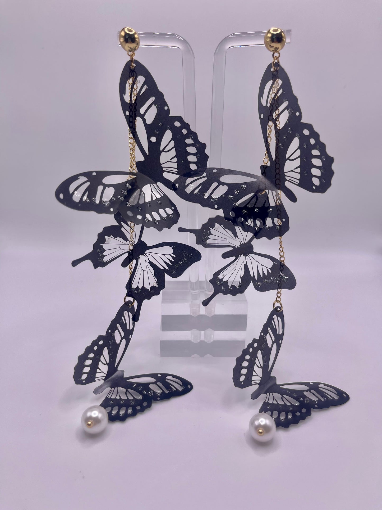 Kaleidoscope Butterfly Drop Earrings