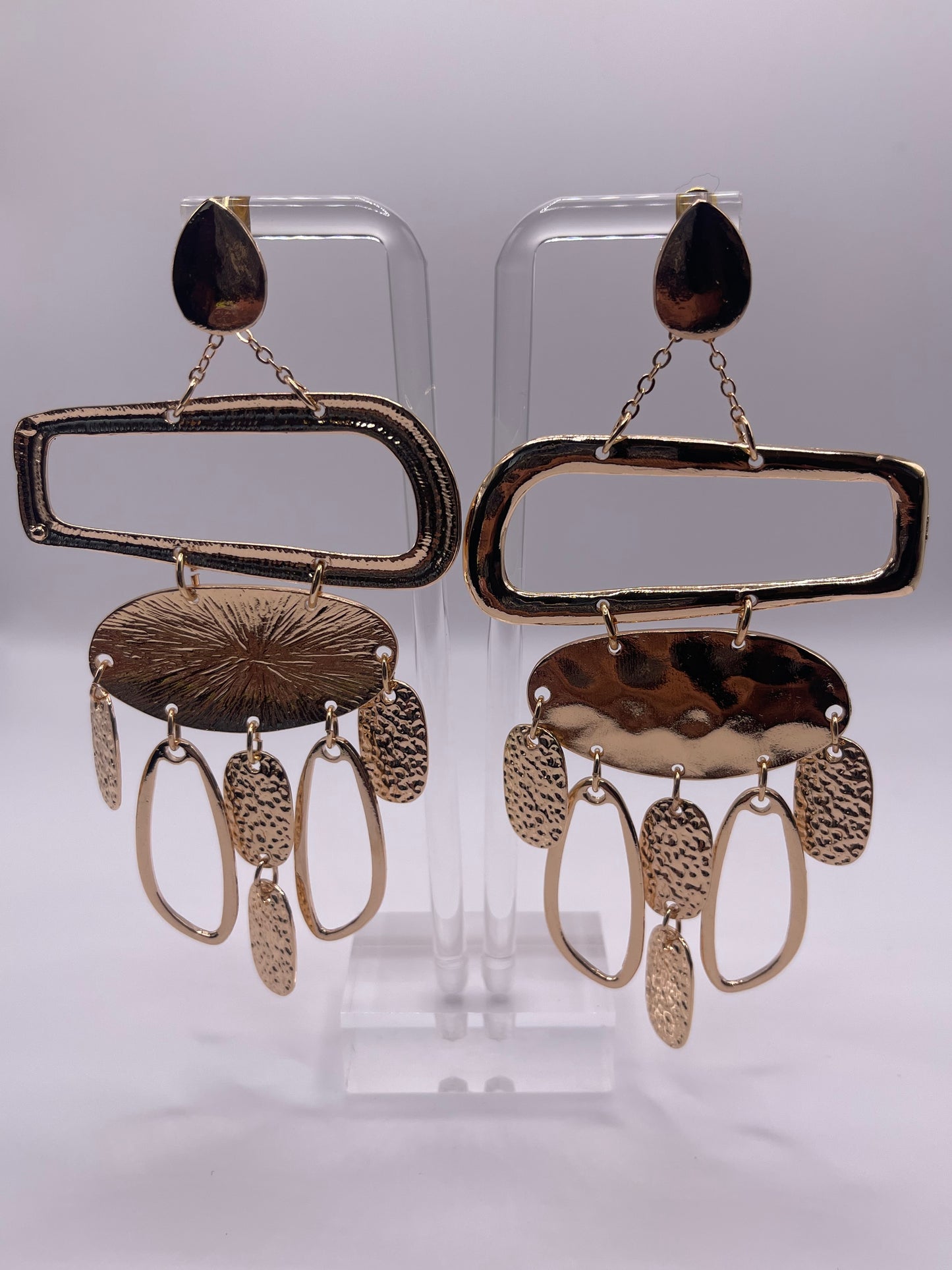 Melanin Pride Gold Drop Earrings