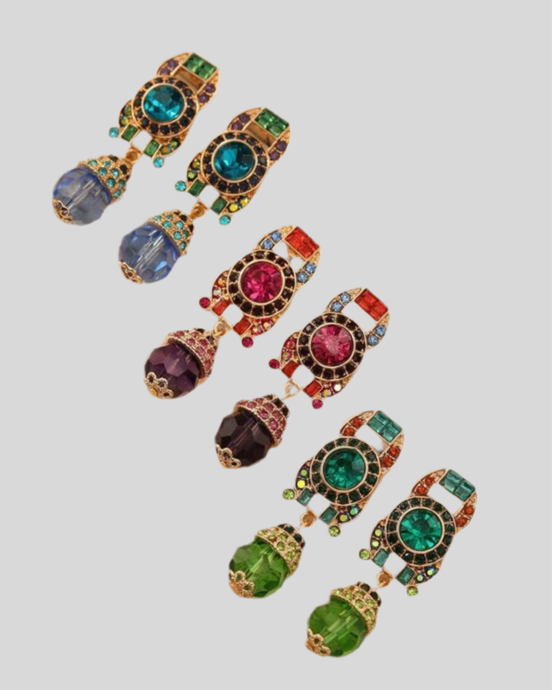 Cleopatra Gold Drop Earrings