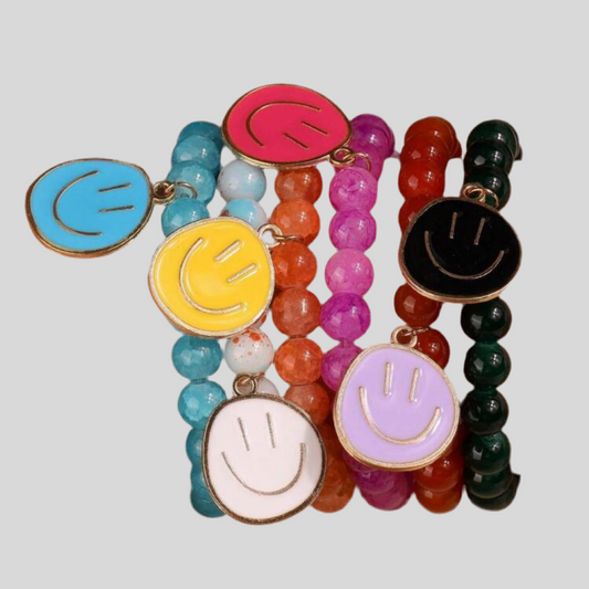 Smile for Me Multilayered Bracelet and Earring Set