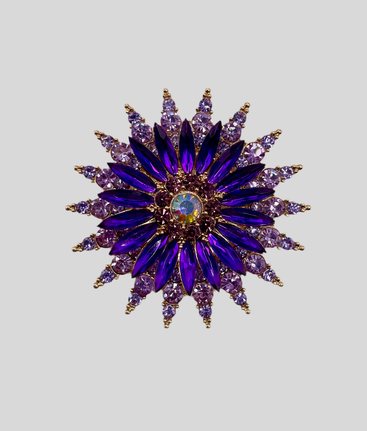 Queen Brooch - Purple Glory