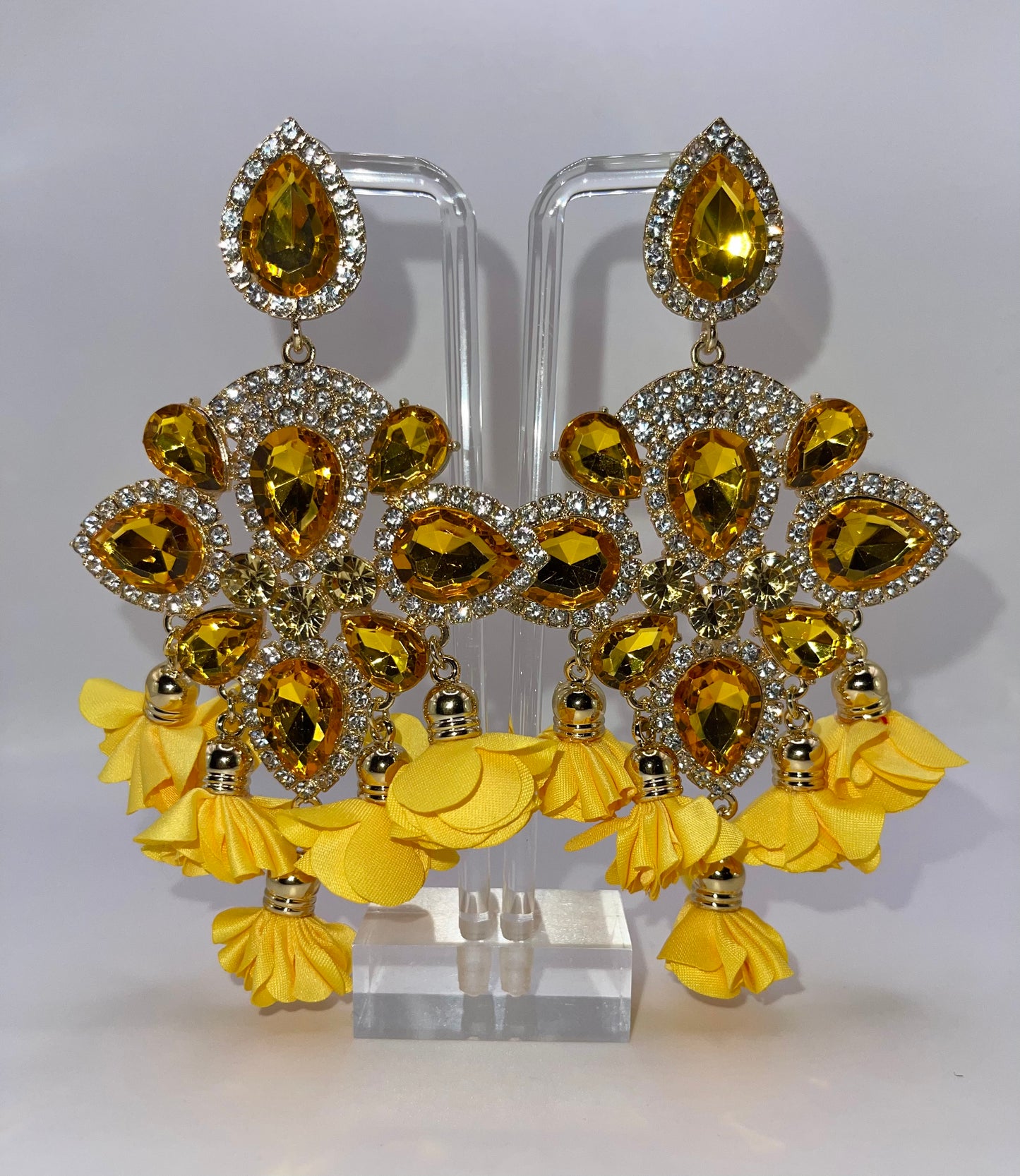 LUXE Petal Pusher Drop Earrings