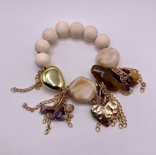 Pebblestone Charm Bracelet