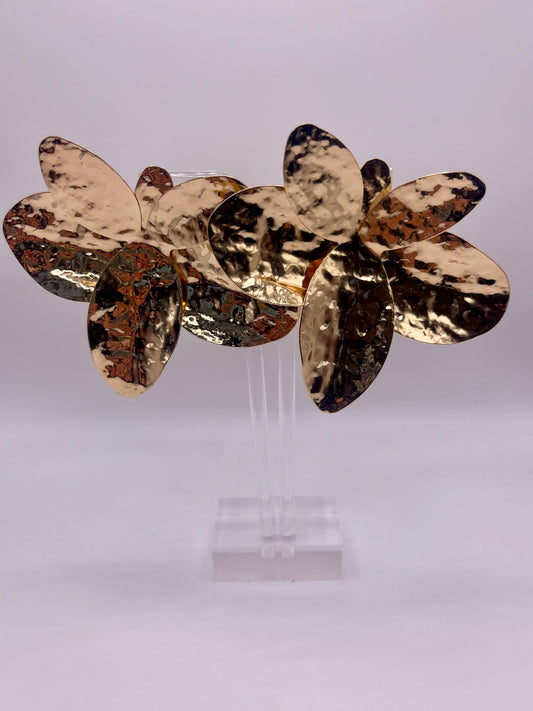 Mary Gold Floral Drop Earrings