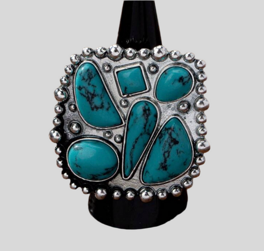 Make a Statement Turquoise Ring