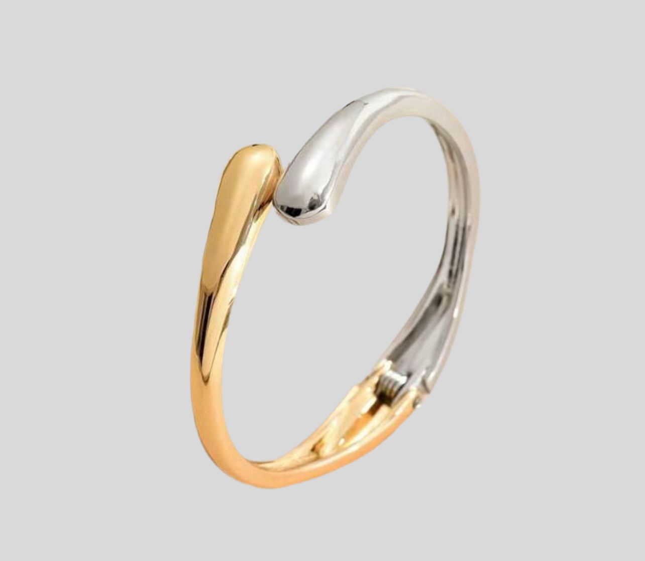 Opposites Attract Two-Tone Bangle