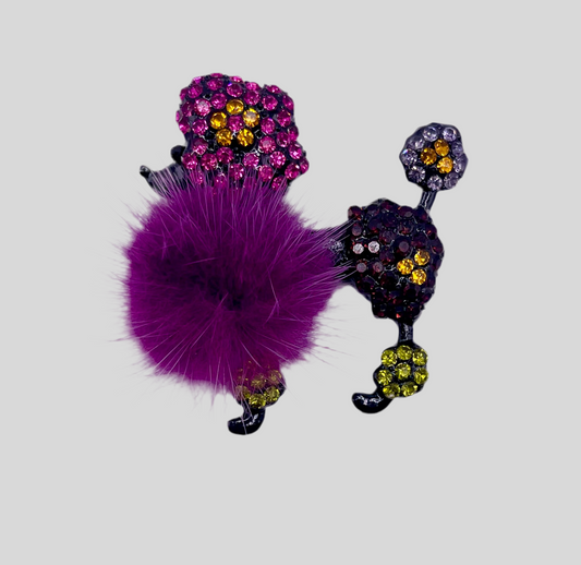 Queen Brooch - Poodle Princess
