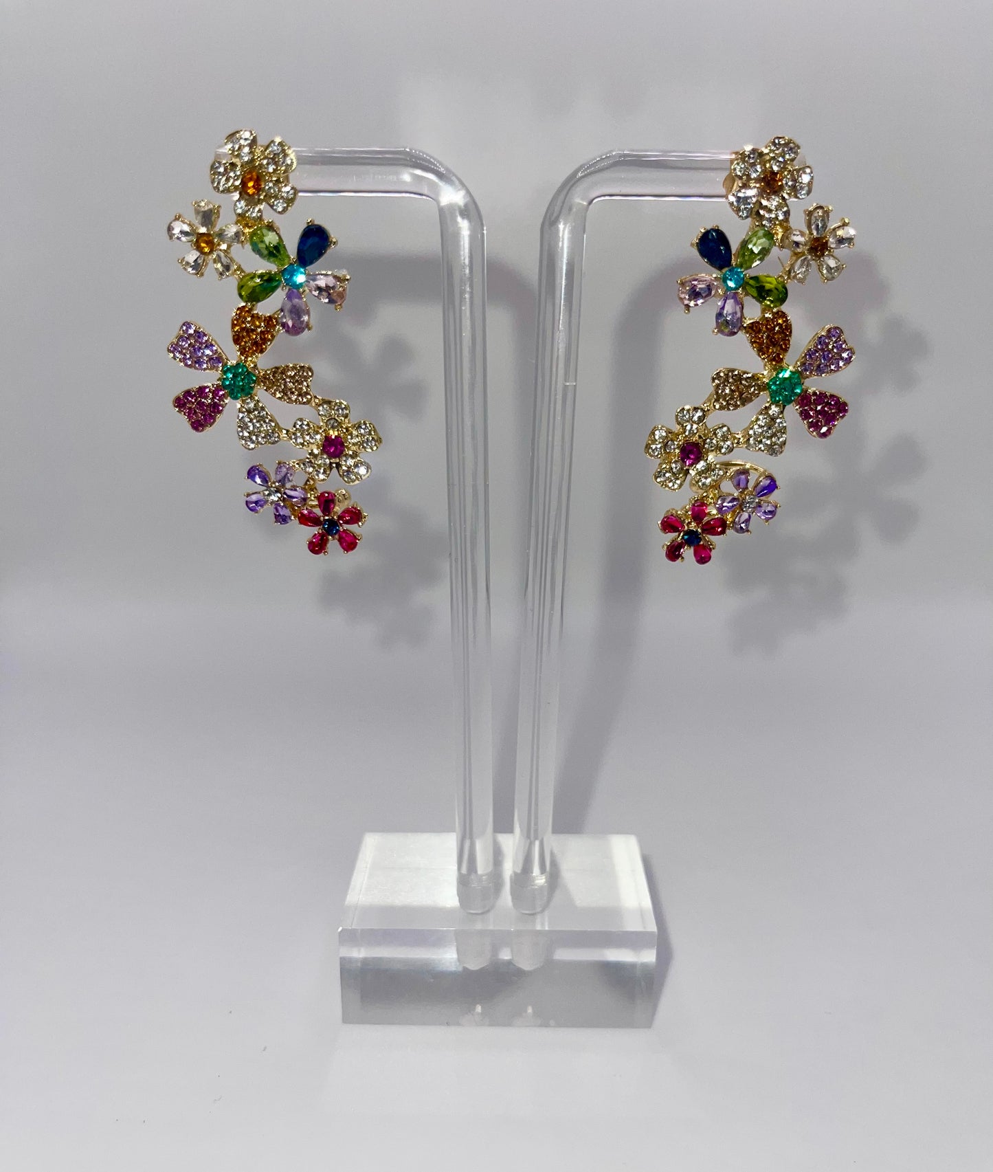 Floral Bouquet Cuff Earrings