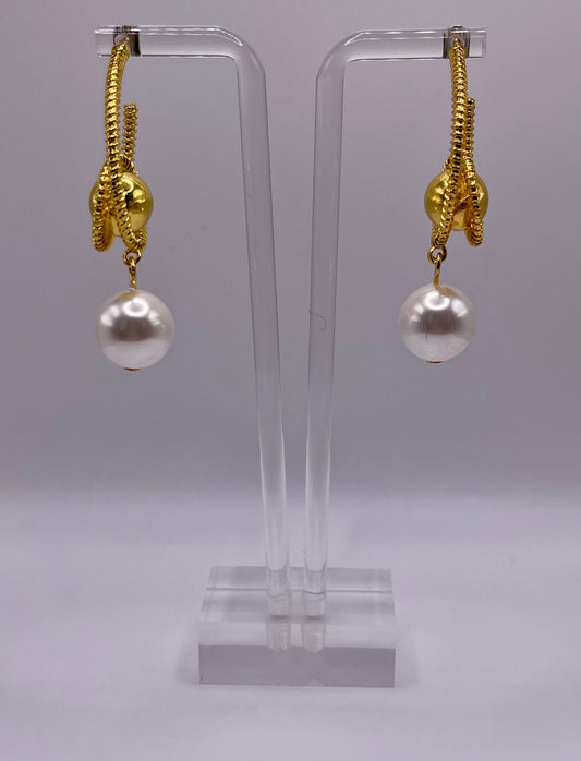 Whitley Gold Drop Earrings