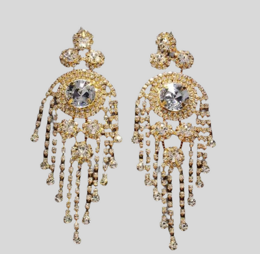 LUXE Crown Me Chandelier Earrings