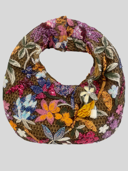 Flower Your Garden Embroidered Handbag