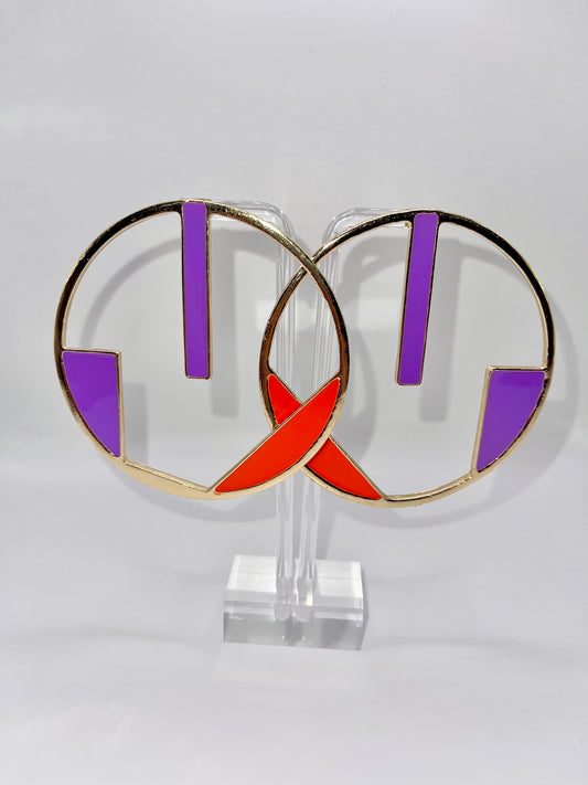 Figure Me Out Circle Drop Earrings