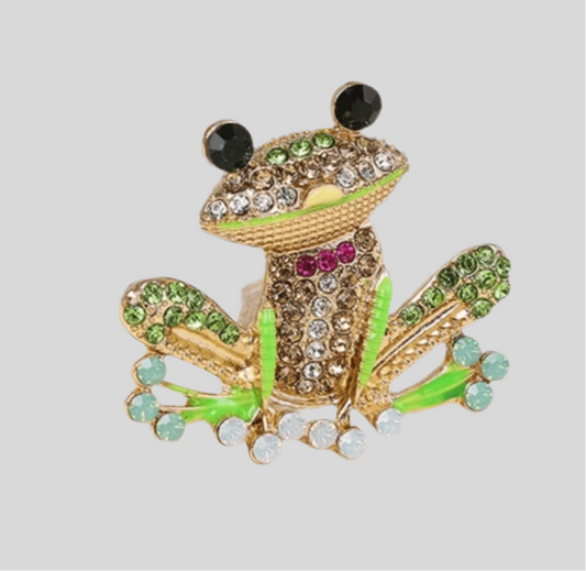 Queen Brooch - Feeling Froggy