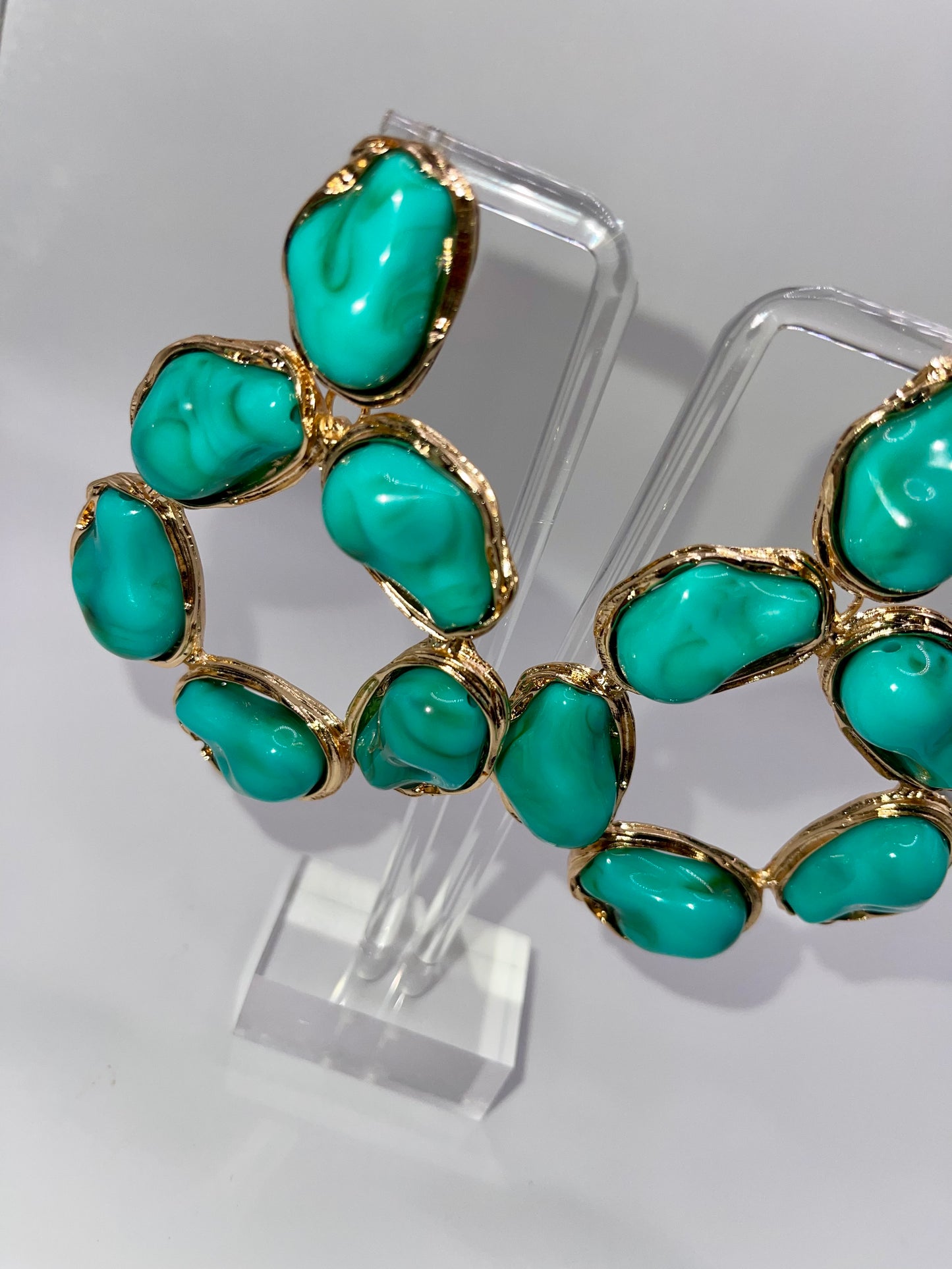 Set in Stone Turquoise Drop Earrings