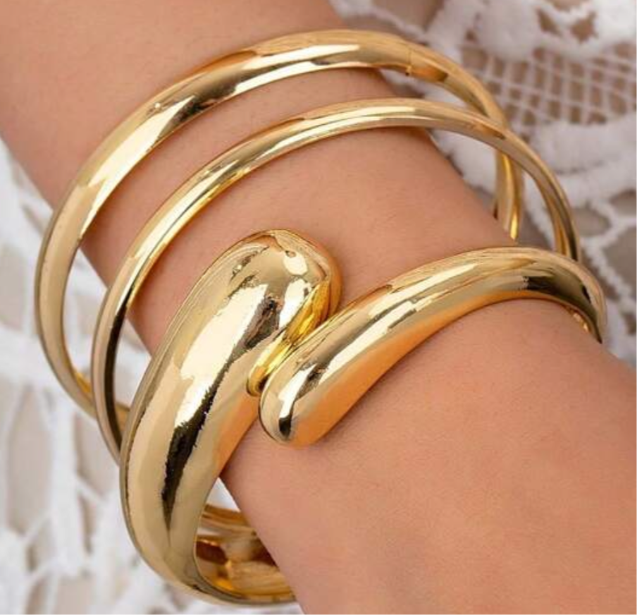 Three’s Company Gold Bangle Set