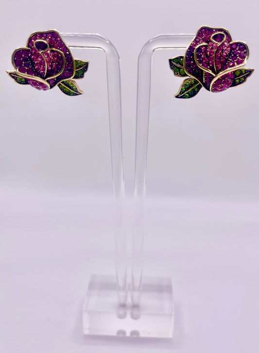 Janet Rose Gold Stud Earrings