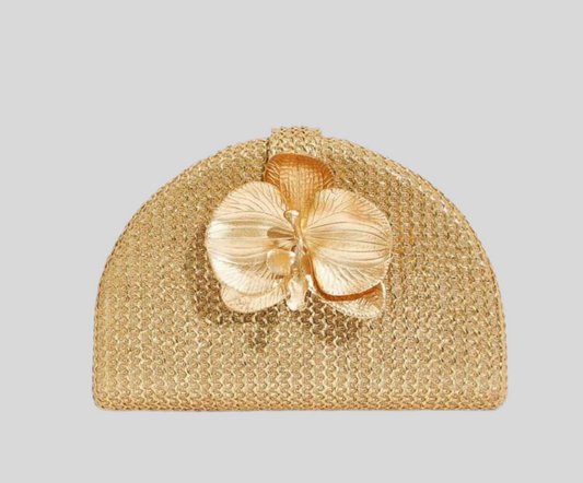 Camellia Gold Clutch