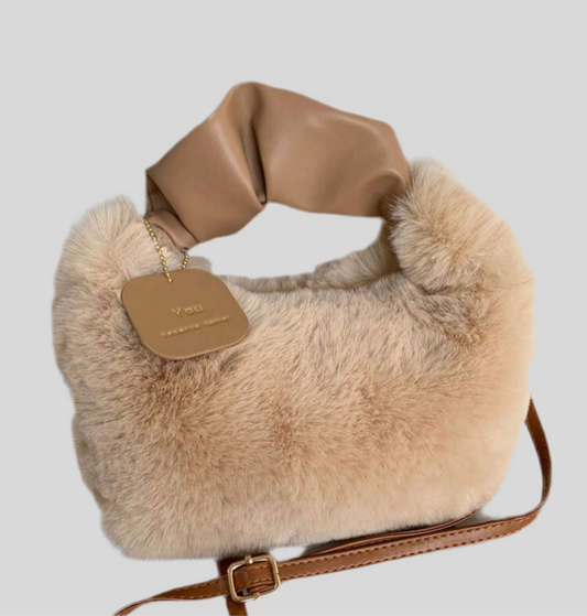 Fuzzy Wuzzy Faux Fur Handbag