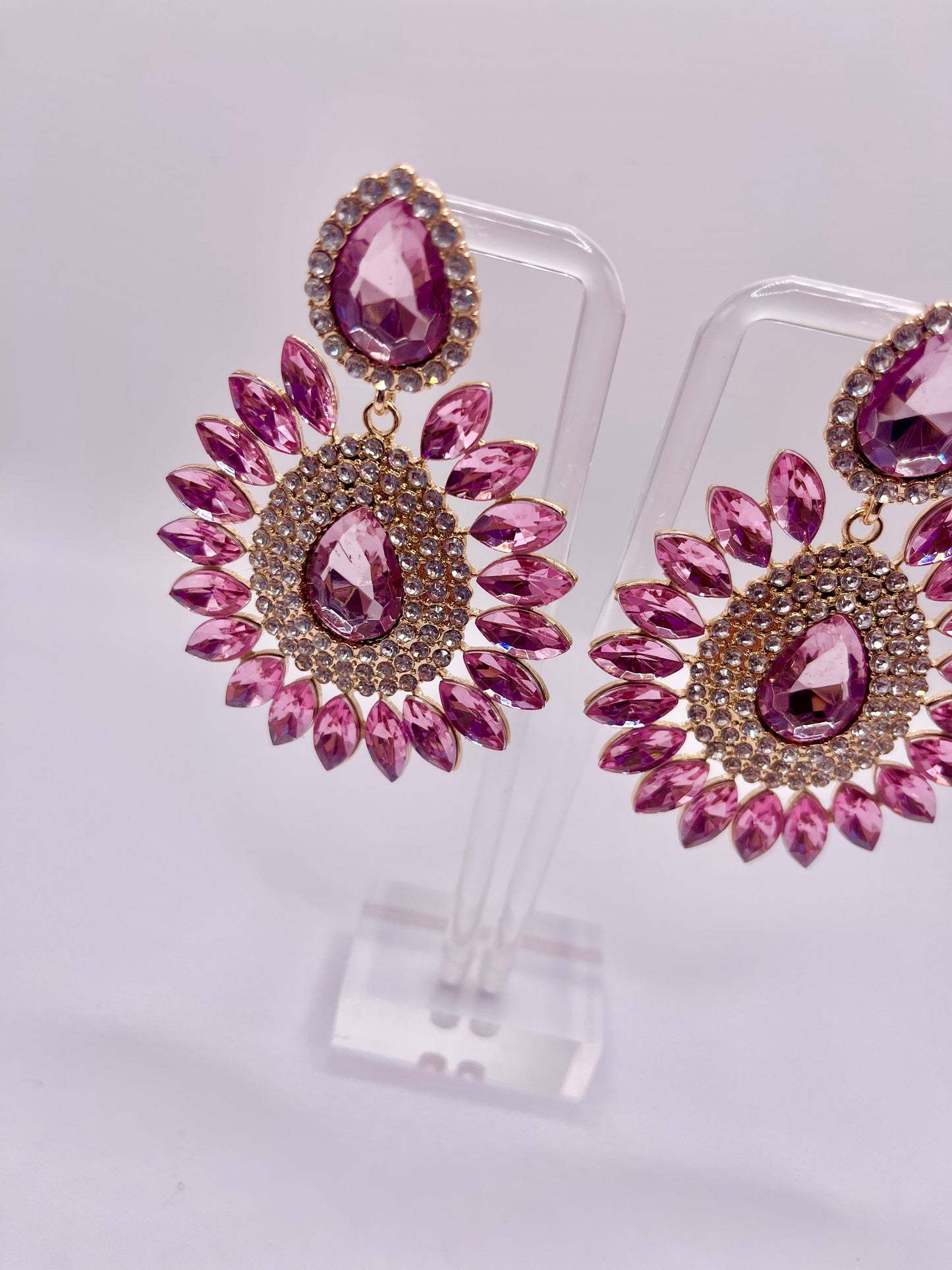 Strawberries and Cream Drop Earrings