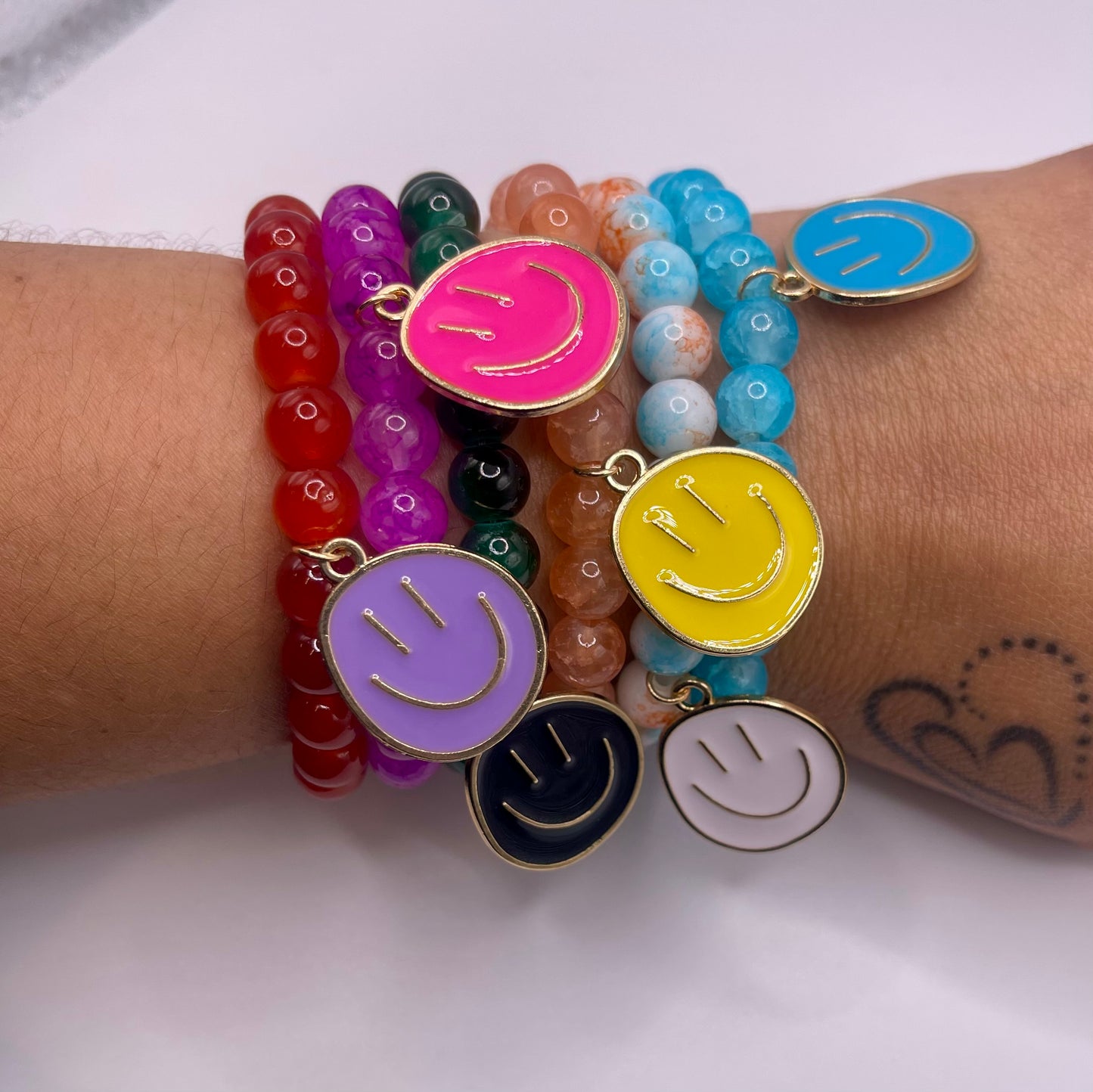 Smile for Me Multilayered Bracelet and Earring Set