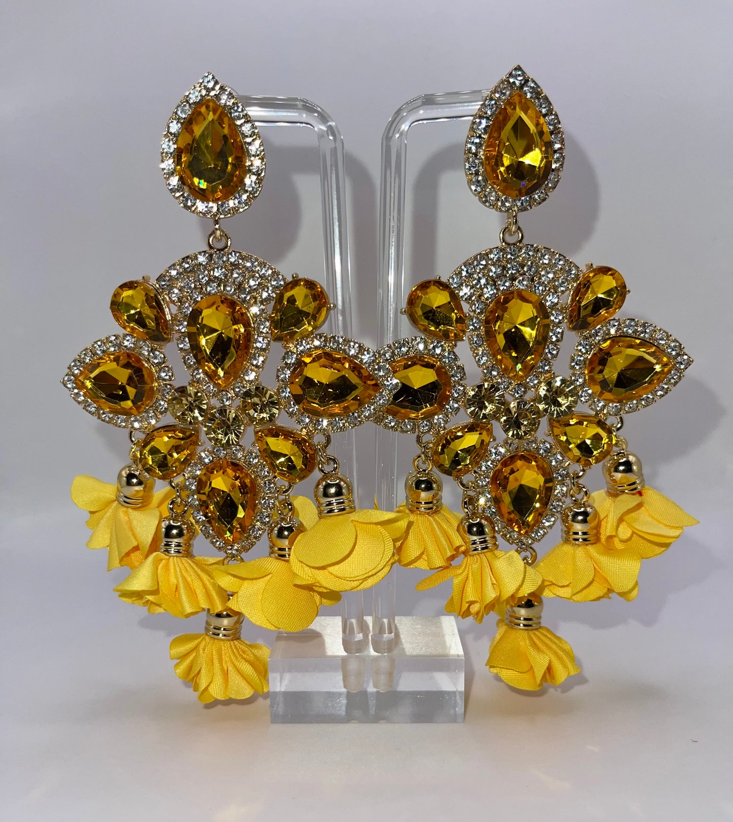 LUXE Petal Pusher Drop Earrings