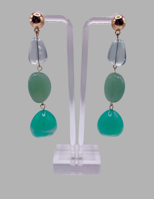 Teal Me You Love Me Drop Earrings