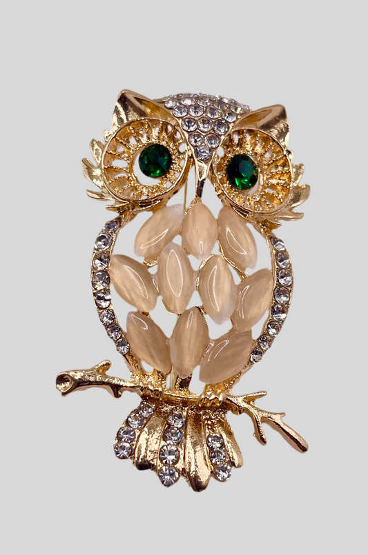 Queen Brooch - Owl