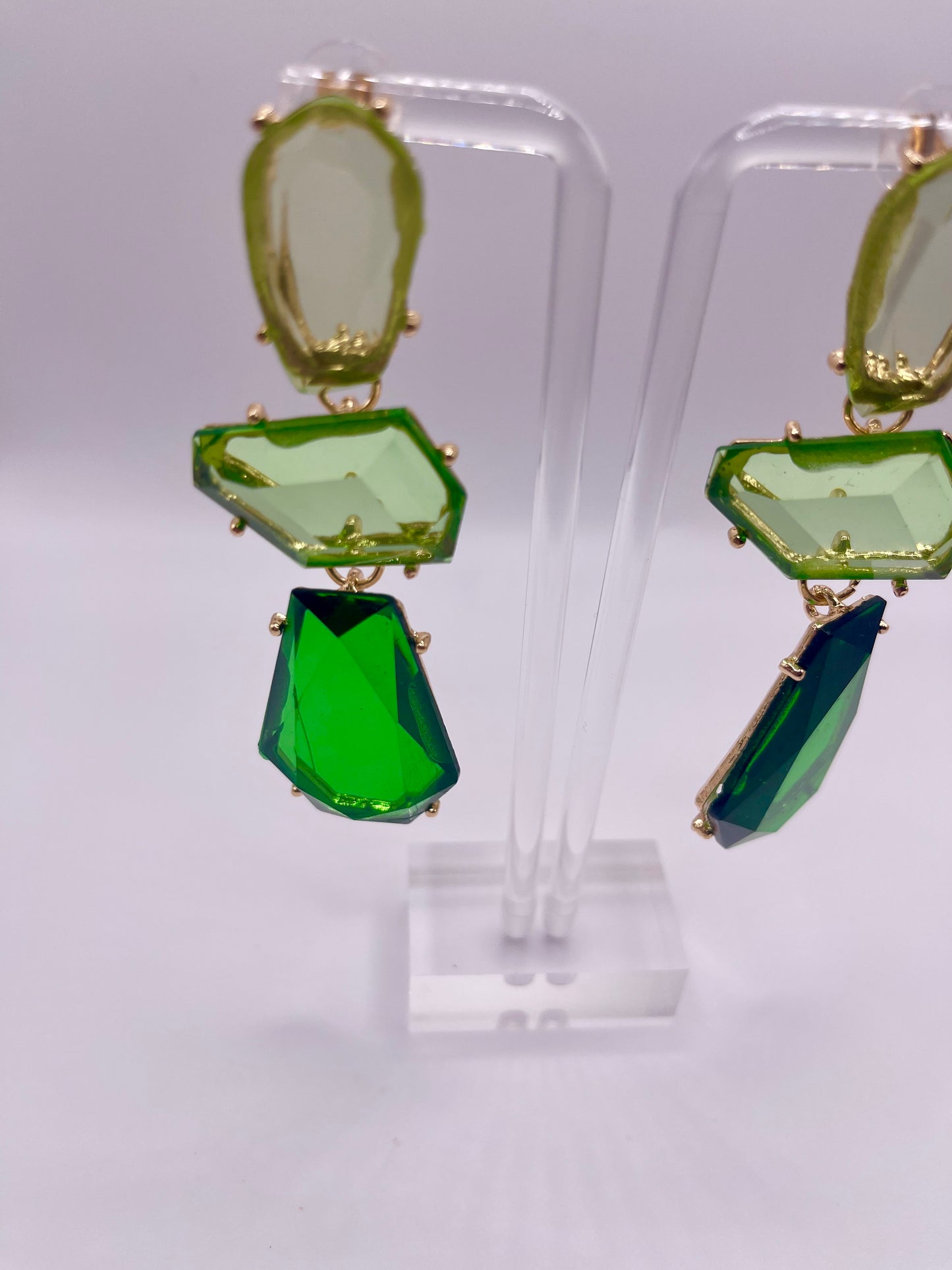 Lemon Lime Citrus Drop Earrings