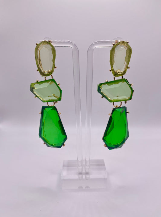 Lemon Lime Citrus Drop Earrings