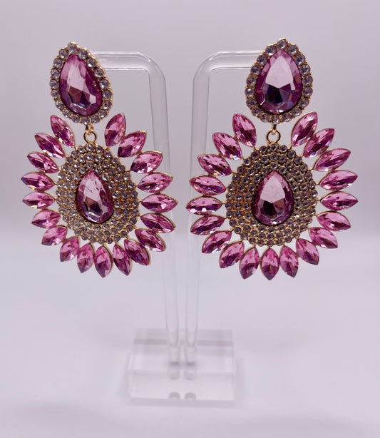 Strawberries and Cream Drop Earrings