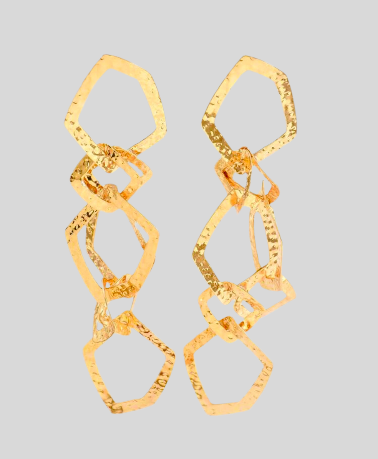 Sneaky Link Gold Drop Earrings
