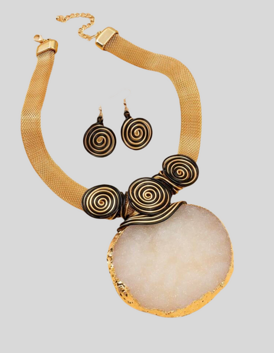 Sistah Circle Statement Necklace Set