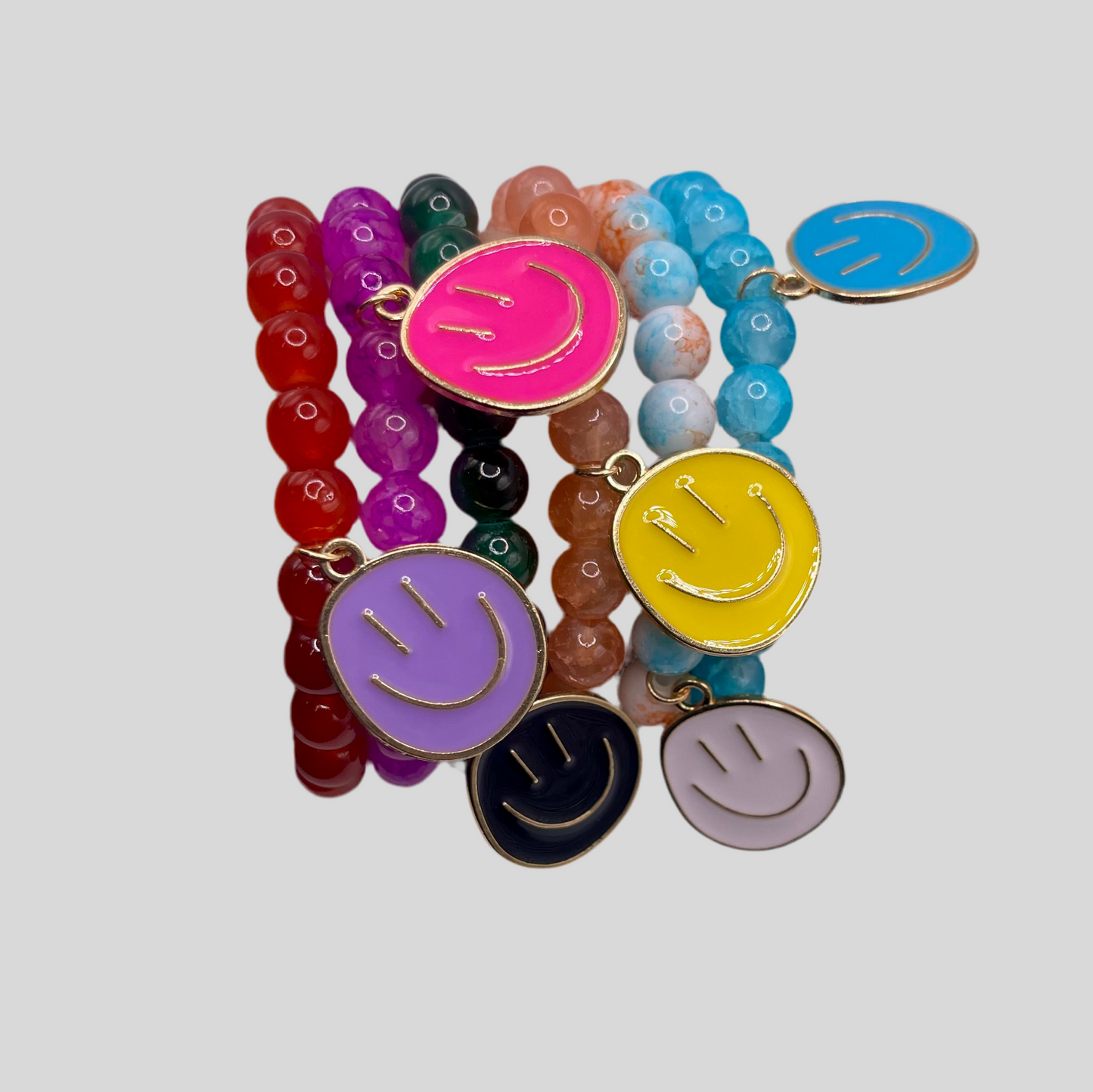 Smile for Me Multilayered Bracelet and Earring Set