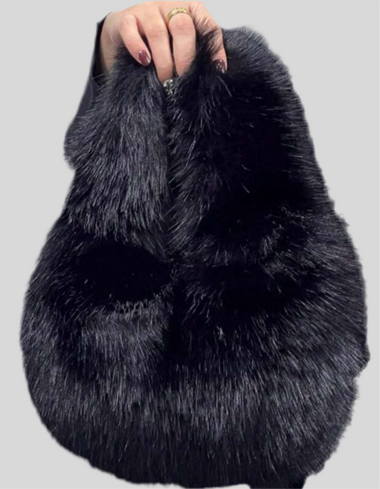 Are You Faux Real Fur Handbag