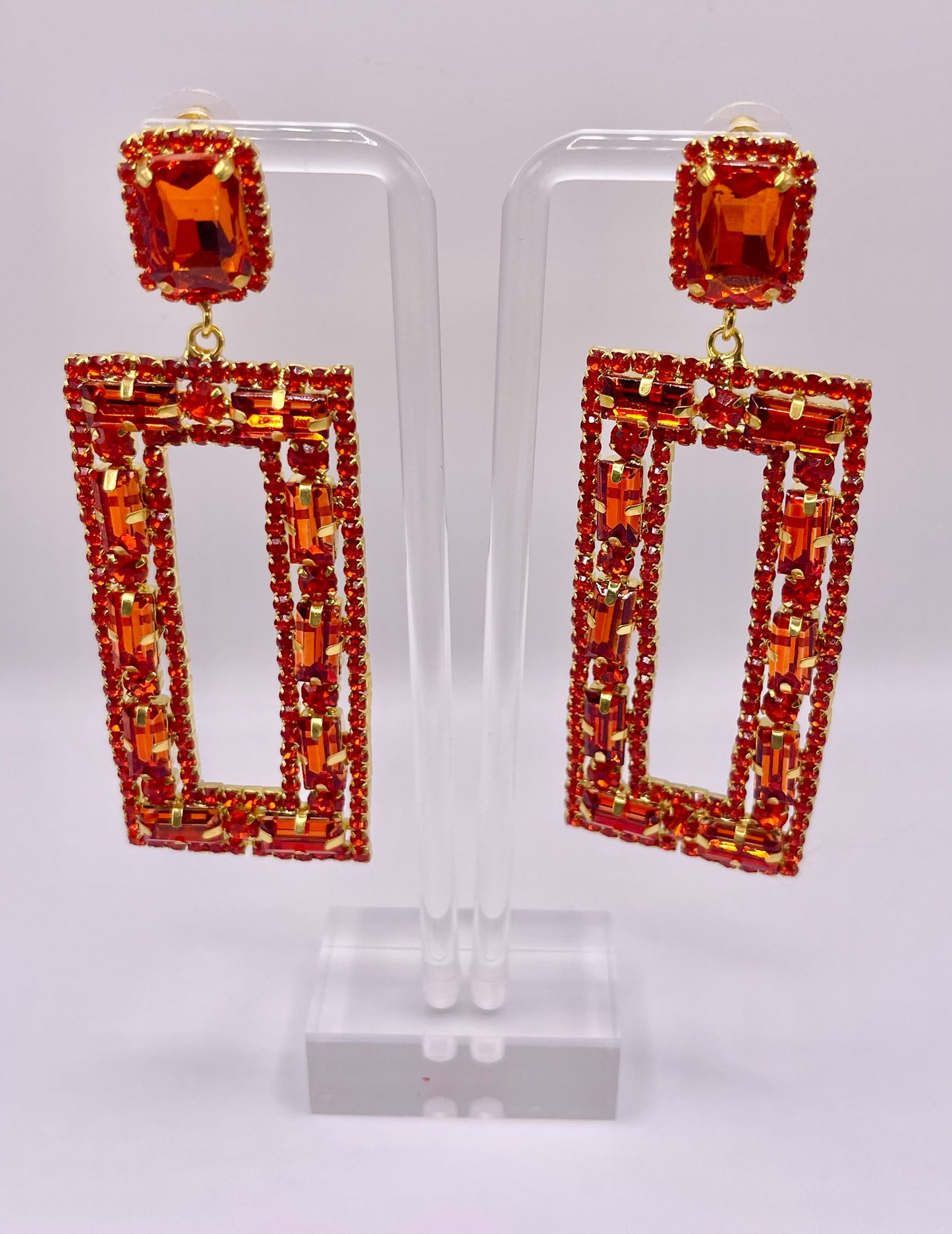 Sunkist Orange Drop Earrings