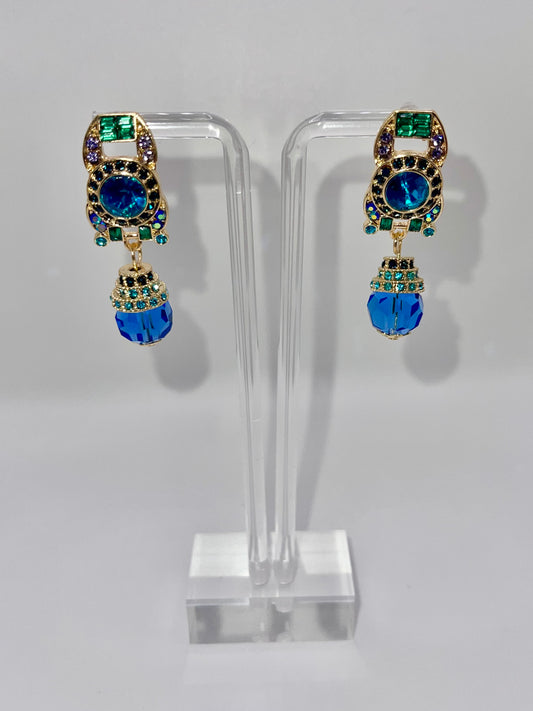 Cleopatra Gold Drop Earrings