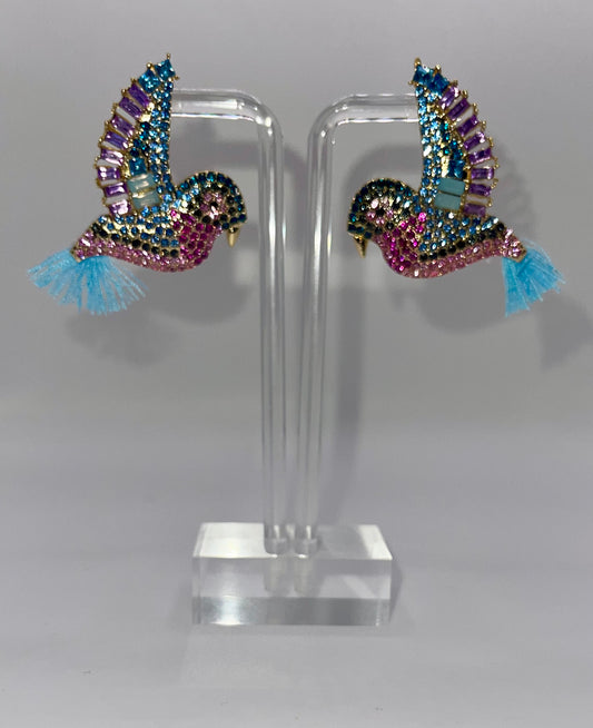 SunAngel Crystal Stud Earrings