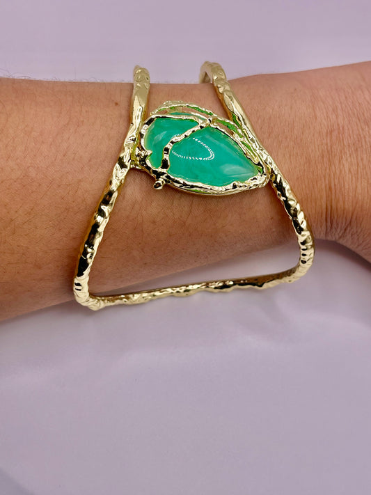 Still Jaded Gold Bangle