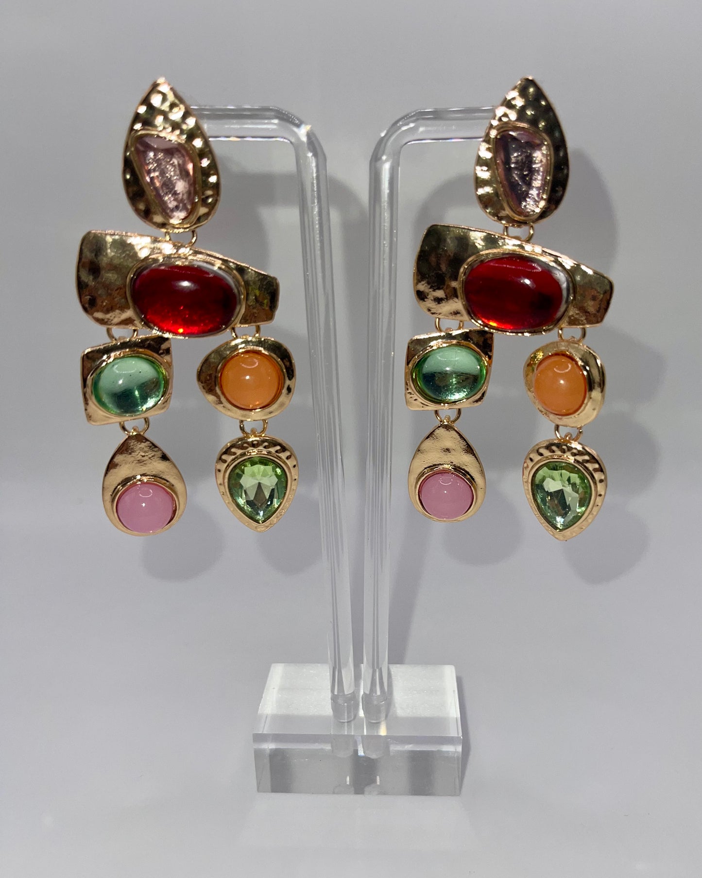 Skittle Me This Gold Drop Earrings