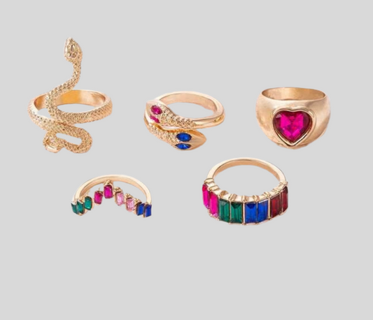 Are You Rattled Yet? Snake Knuckle Ring Set