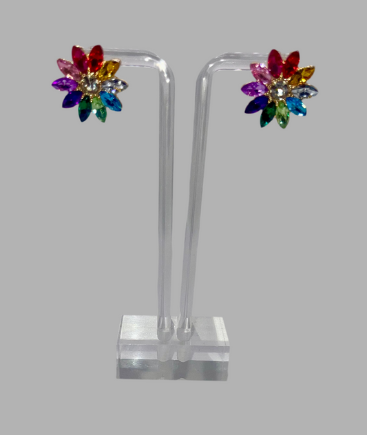 The Iris Rainbow Stud Earrings