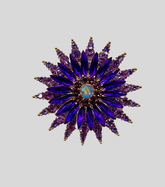 Queen Brooch - Purple Glory