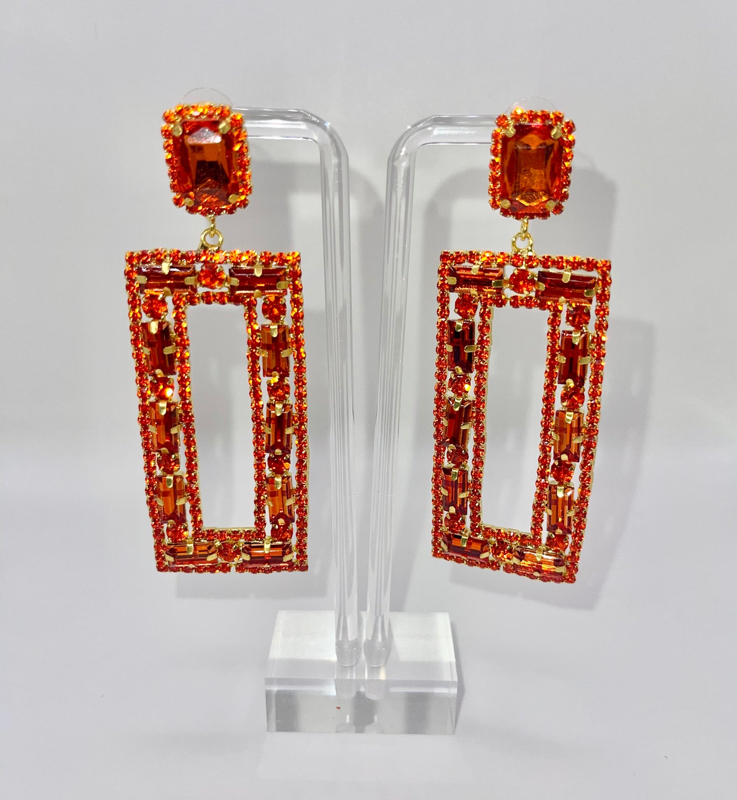 Sunkist Orange Drop Earrings